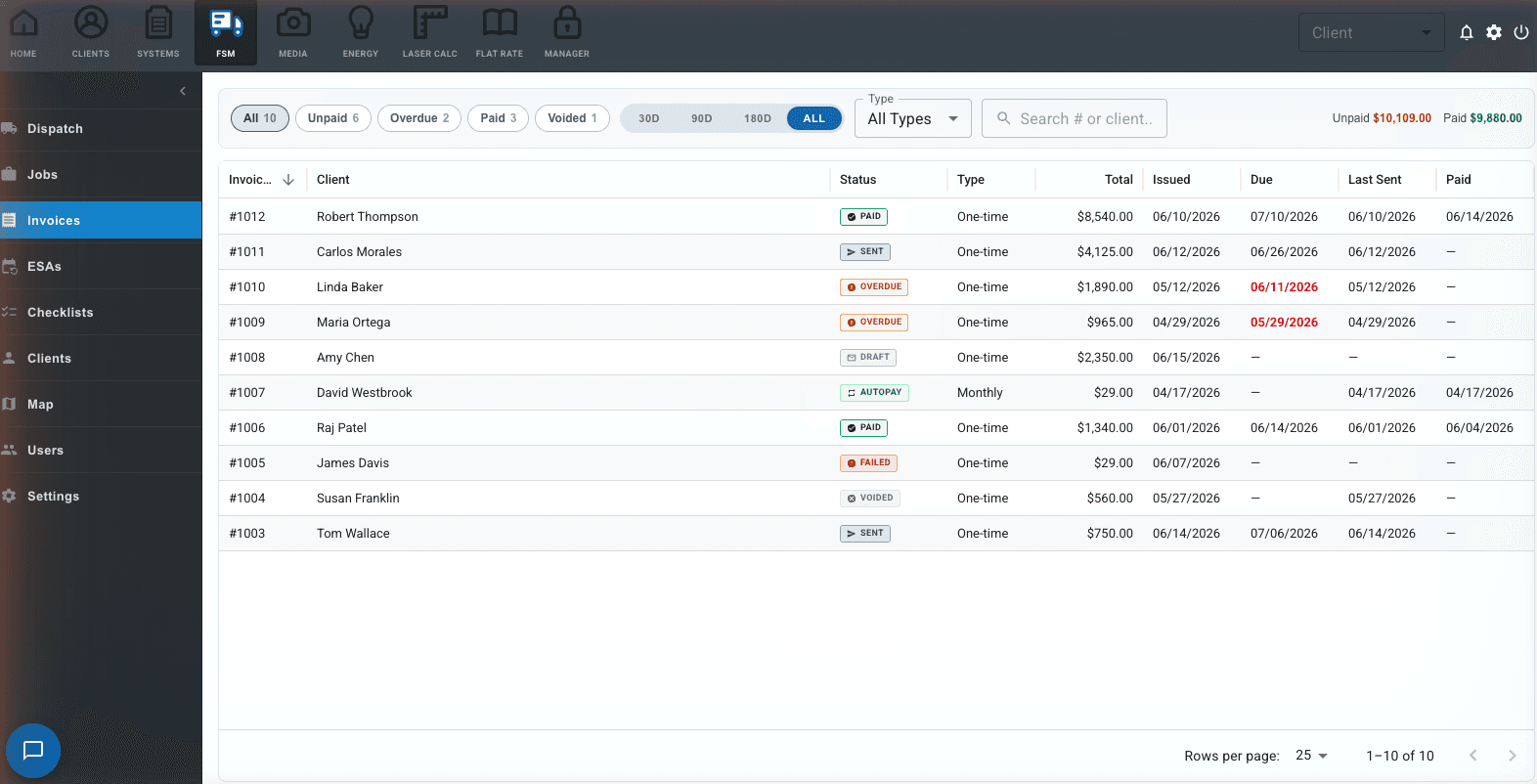 AirMatch payments tracking screen